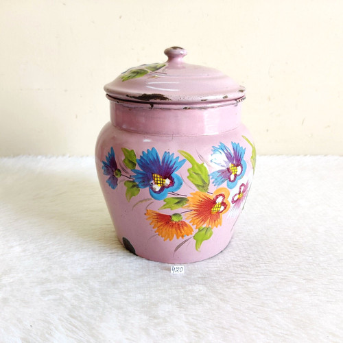 Bocal fer ancien - bocal, décoré