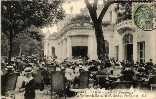 Old postcard paris 16th - 16th, bois