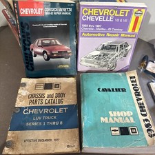 4 Vintage Haynes Chilton Repair Manuel Gm Shop Manuel Parts Catalog Chevy
