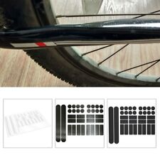 Vtt V??lo Cadre Ensemble Autocollants Route Bicyclette Protection Effet Carbone