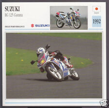 1992 Suzuki RG 125cc Gamma (124cc) Japan Bike Motorcycle Photo Spec Info Card