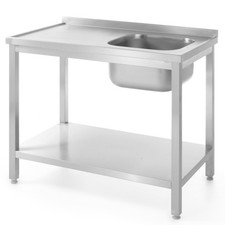 Plan de travail en acier pour