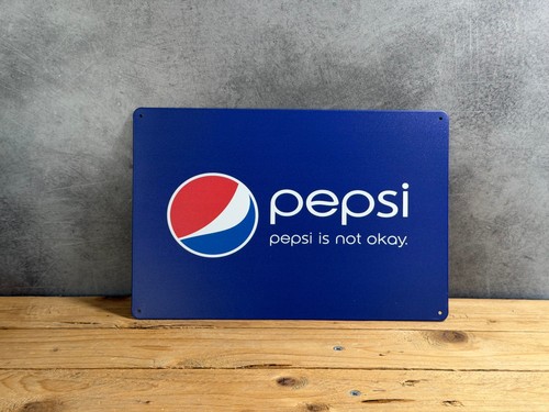 Plaque métal pepsi 434 - métal,