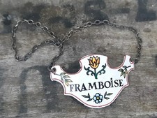 PLAQUE COLLIER ÉTIQUETTE DE