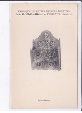 PLOZEVET: brush holder, the golf guillou, makes small Breton furniture -