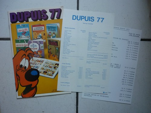Catalogue dupuis etrennes - catalogue,