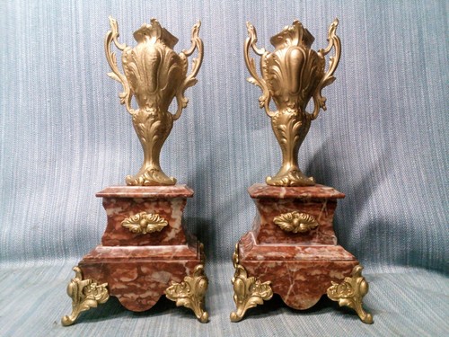 Deux garnitures cheminées - garnitures,