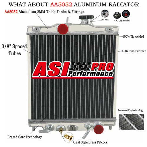 Aluminium radiateur pour honda - radiateur,