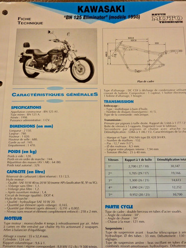 Kawasaki 125 eliminator bn - bn,