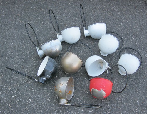Lot globes piéces - globes, lampe