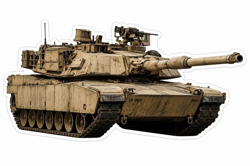 M1a2 abrams tank die - m1a2, vinyl