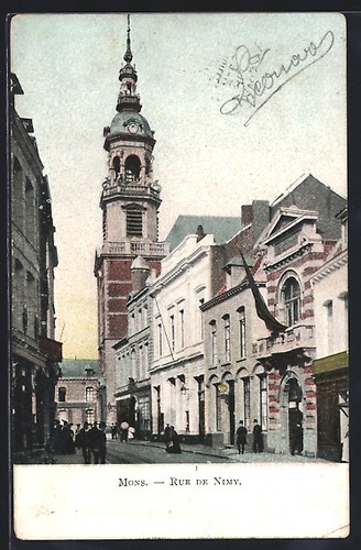 Cpa mons rue - de, vue