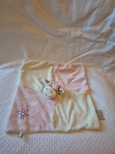 Doudou plat vache - plat, beige