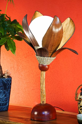 Lampe table noix - de,