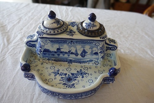 Encrier faience ancien delft - faience,