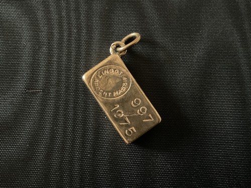 Pendentif lingot brutaliste - lingot,