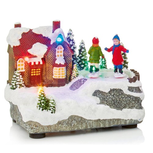 Ornement village noël - village,