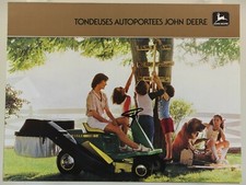 prospectus mower brochure John Deere tractor lawn and garden tractor traktor