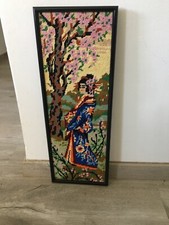 Ancien Cadre Broderie Canevas