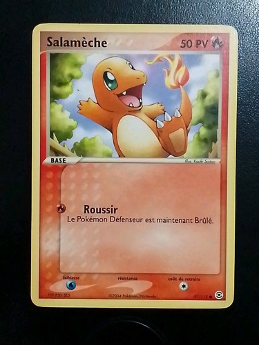 Carte pokémon salamèche - carte,