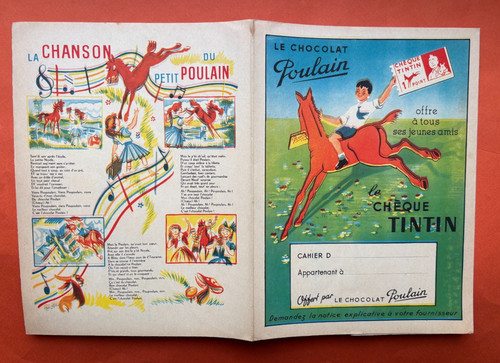 Protege cahier cheque tintin - cheque,