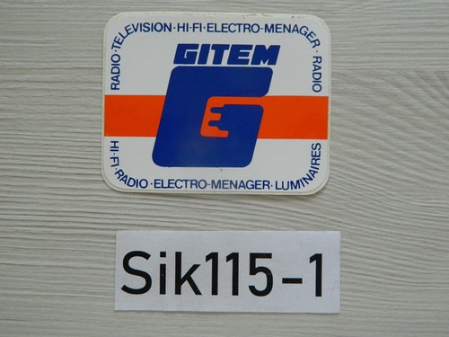 Autocollant gitem radio - autocollant,
