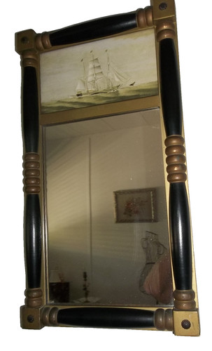 Vintage trumeau mirror federal - mirror,