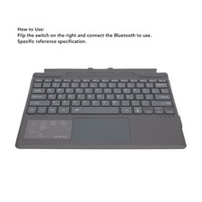 Notebook BT Wireless Keyboard Ultra Slim Portable With Touchpad Colorful Bac NEW