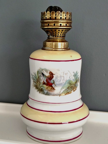 Ancien pied lampe à - de,