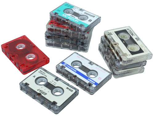 Lot microcassette - lot, 10