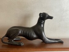 Statue chien levrier bronze - statue,