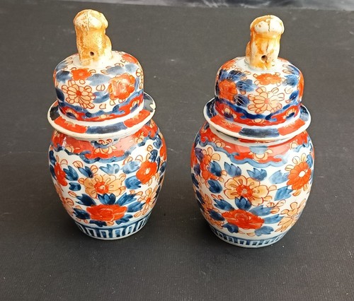 Paire vases imari forme - vases,