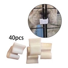 40 pièces Cage à lapin fil caisse chat Cage porte loquet pince parc serrure