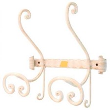 Patères Fer Forgé À 2 Places Avec Fixation À Mur Ou Bois