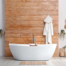 OCEANIC Baignoire ilot Rosã - L.177 x I.83 x H.58 cm - En acrylique - Bonde p...