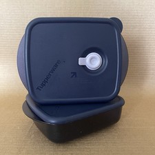 Tupperware Rock N Serve Microwave Container 2.5 Cup (Set of 2) Blue #3385, #3386