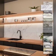 Aspect plaques de marbre HEXIM 1-9 pièces 78 x 39 cm panneaux de carreaux...