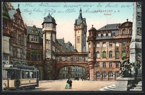 Carte postale vieux francfort - carte, vieux-francfort