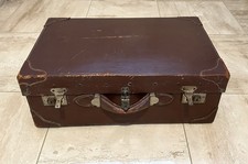 Grande valise ancienne marron