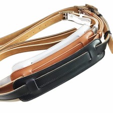 Sangle guitare cuir type Vintage 50s-60s, avec pad, neuve.