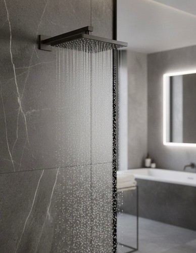 Pommeau douche carré - 🚿,