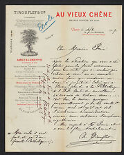 PARIS (III°) FURNITURE in CHENE "AU VIEUX CHENE / Ch. TIROUFLET & Cie" in 1907