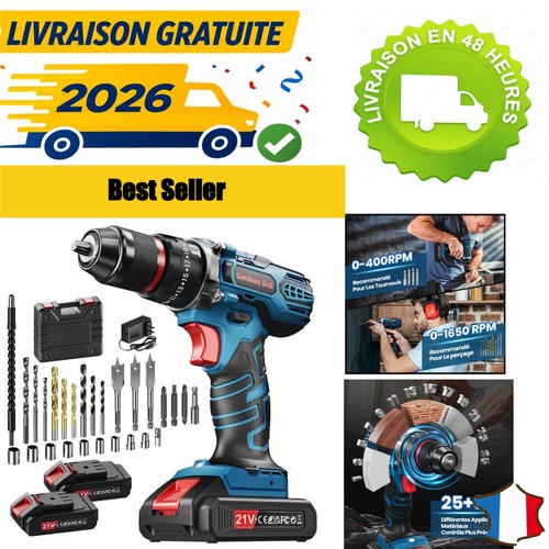 Perceuse sans fil - sans, 21v