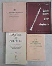 Lot de 4 livres de solfège