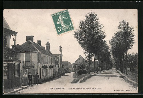 Cpa richebourg rue - de, sceaux