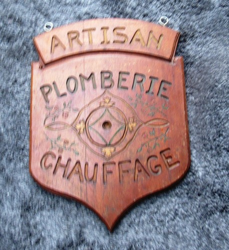 Ancienne enseigne bois - enseigne,