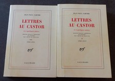 jean-Paul Sartre Lettres au Castor 2 tomes NRF 1983