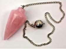 ROSE QUARTZ BALL CHAIN PENDULUM