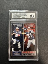 Tom Brady/Rob Gronkowski 2017 Panini Contendors Team Quads CCG 9.5