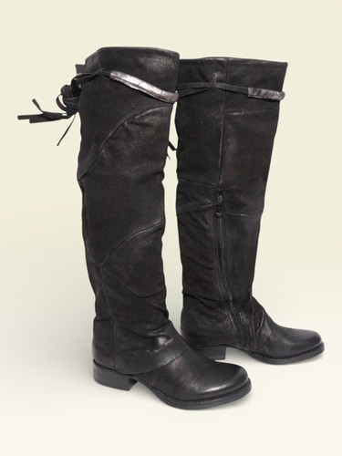 Mjus cuissardes cuir noir - mjus,